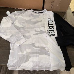 Mens Hollister long sleeve camo tshirt Size medium